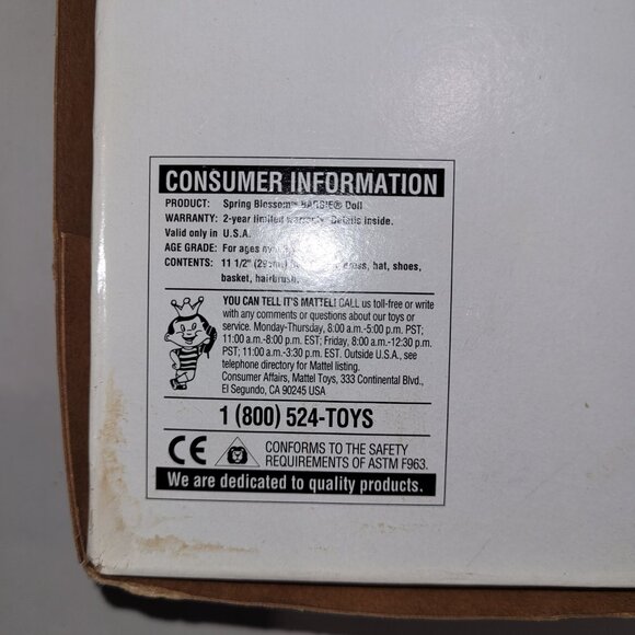 1995 Avon Spring Blossom Barbie - Exclusive Special Edition 15201 New NRFB - Picture 5 of 6